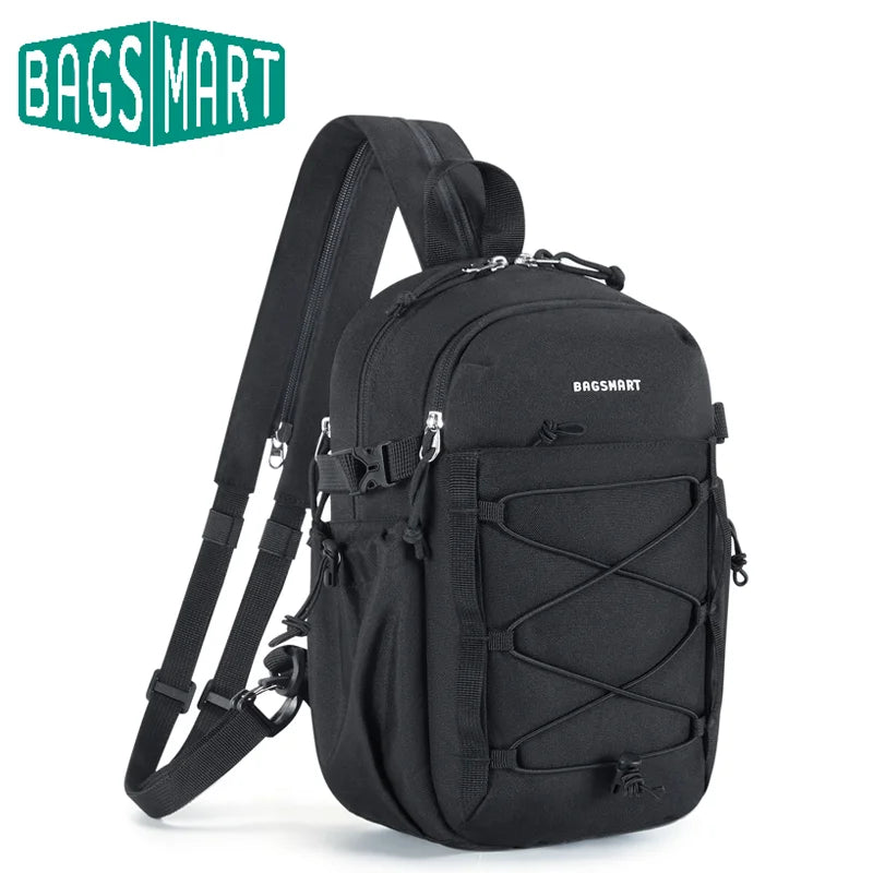 BAGSMART Small Crossbody Sling Bag Casual Sport Chest Shoulder Bag Outdoor Men's and Women's Wallet Travel Purse